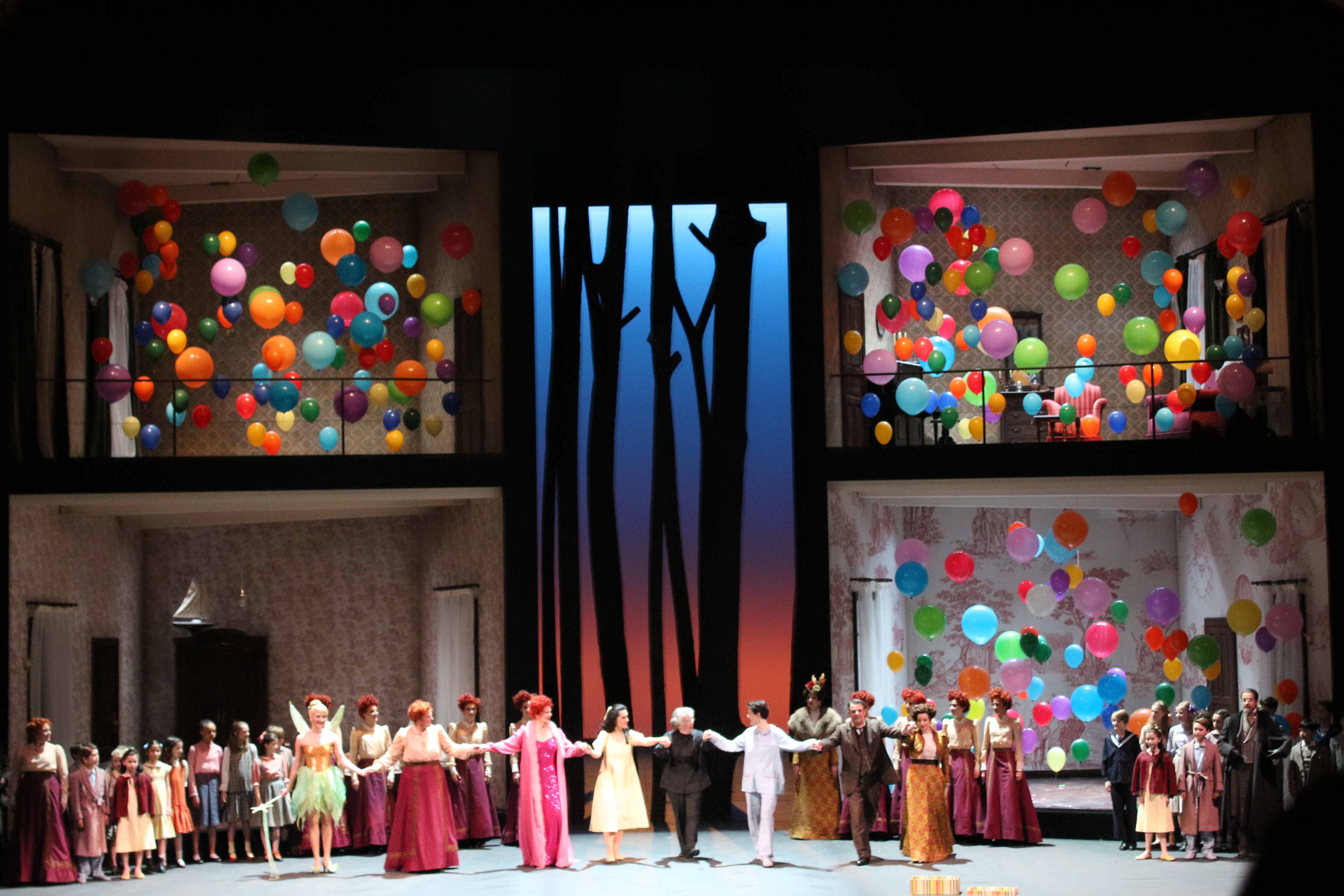 La troupe de "Hänsel und Gretel" (Opéra de Paris, 14 avril 2013, photo : Josée Novicz)